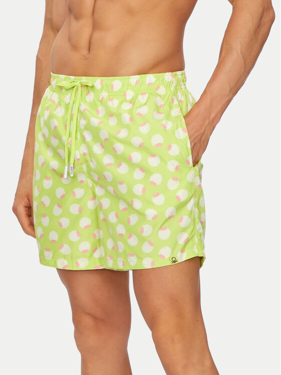 United Colors Of Benetton Pantaloni scurți pentru înot 54MX6X00R Verde Regular Fit