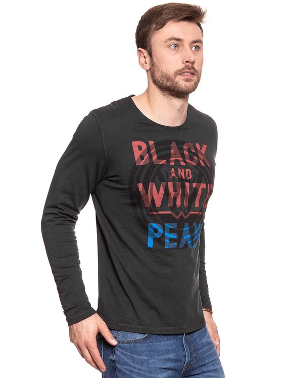 Wrangler Wrangler T-shirt PEAK TEE Nero Regular Fit