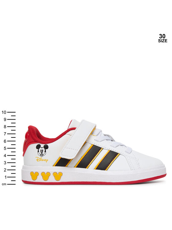 adidas adidas Sneakersy Grand Court Mickey El K JQ8067 Biały