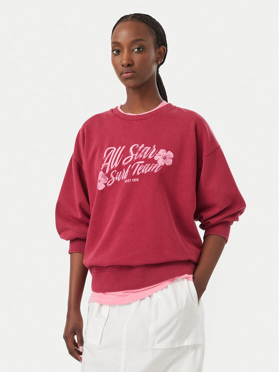 Roxy Roxy Μπλούζα Lineup ERJFT05112 Μπορντό Regular Fit