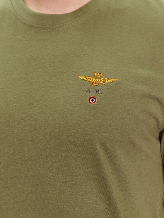 Aeronautica Militare Aeronautica Militare T-shirt 231TS1580J372 Zelena Regular Fit