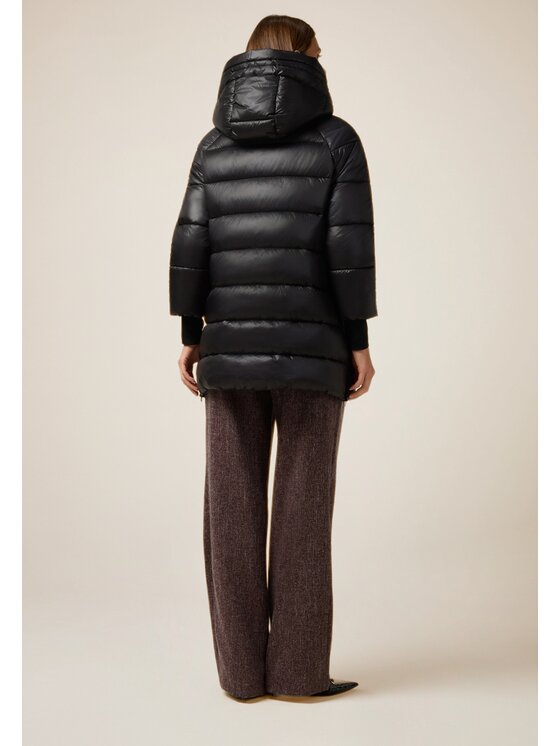 Oltre Oltre Kurtka puchowa F001J000213N033 Czarny Baggy Fit