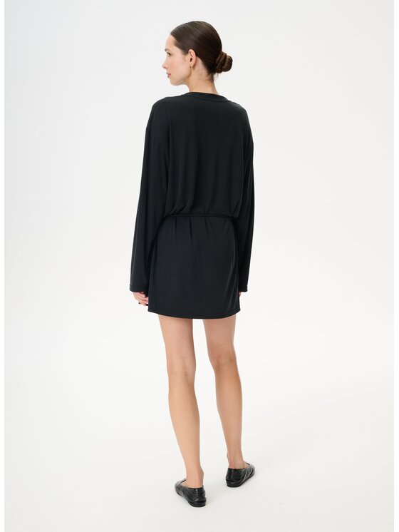 LEBRAND LEBRAND Bluzka Lugano Czarny Regular Fit