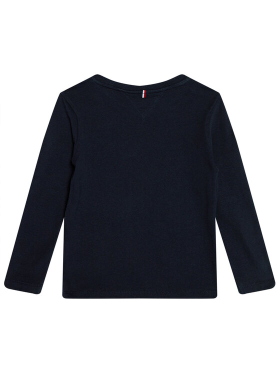 Tommy Hilfiger Tommy Hilfiger Bluzka KB0KB04141 S Granatowy Long Sleeve