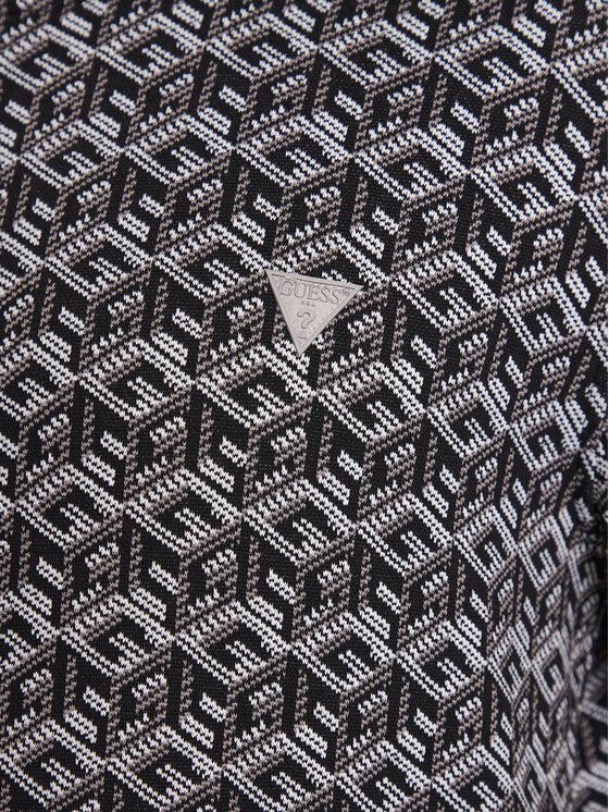 Guess Guess Pullover M3YQ07 KBTO0 Schwarz Regular Fit