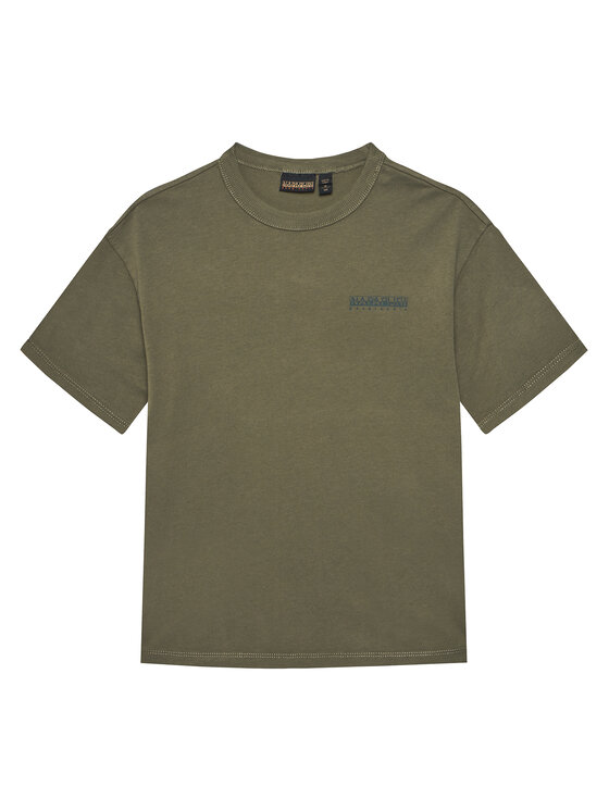 Napapijri T-Shirt S-Ahr NP0A88ZO D Zielony Regular Fit