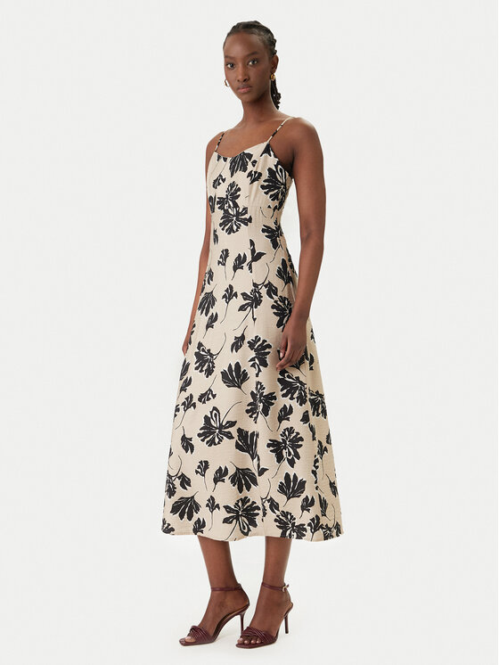 Vero Moda Vero Moda Sommerkleid Jennifer 10341972 Beige Regular Fit