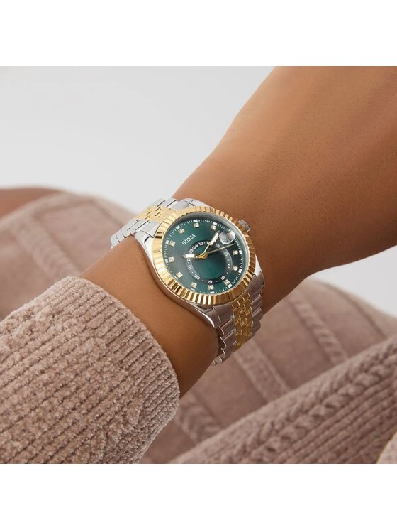 Guess Guess Zegarek GW0936L3 Srebrny