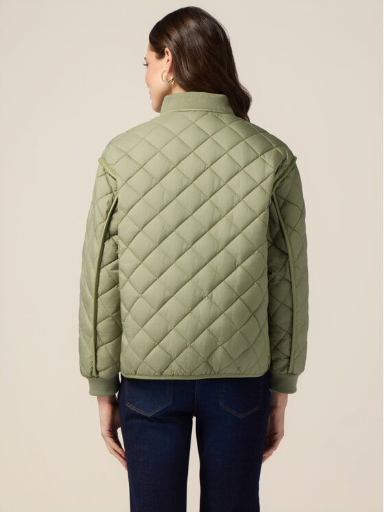 Oltre Oltre Giubbotto piumino F134J000187N035 Verde Baggy Fit