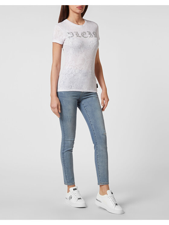PHILIPP PLEIN PHILIPP PLEIN T-Shirt 3599 Biały Regular Fit