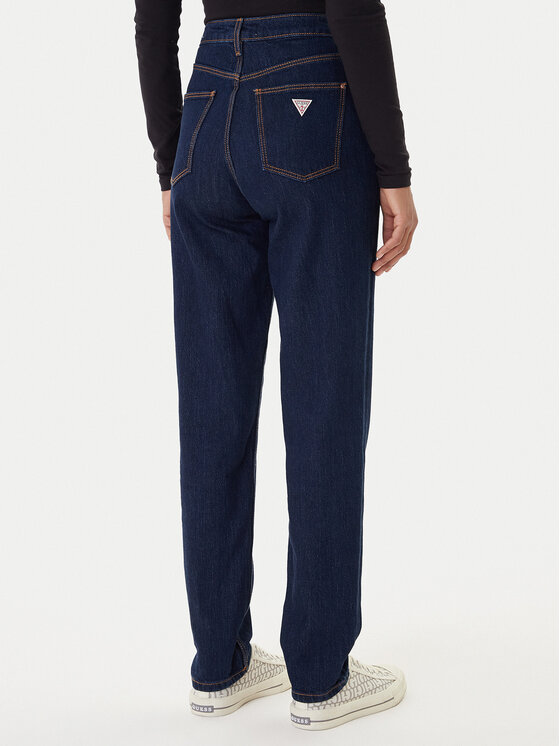 Guess Guess Džinsi W2YA21 D4NH4 Tumši zils Tapered Leg