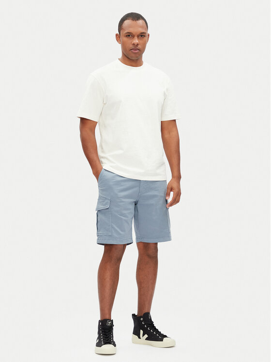 Pepe Jeans Pepe Jeans Auduma šorti Seasonal PM801179 Zils Regular Fit