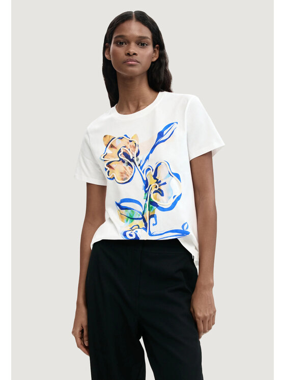 Desigual Desigual T-Shirt TS_ZURICH Λευκό Casual Fit