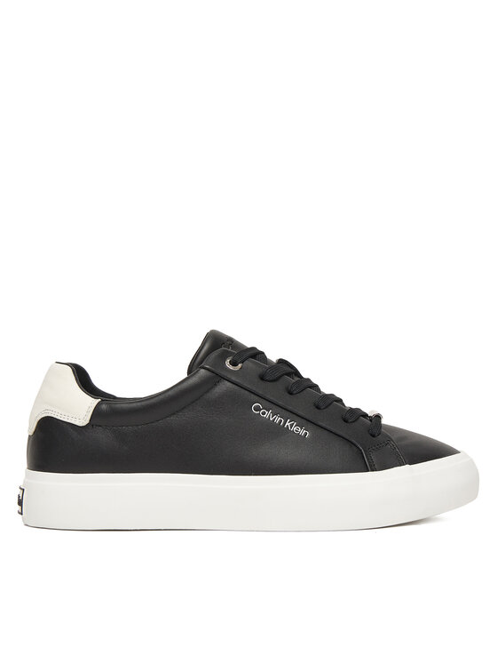 Calvin Klein Calvin Klein Сникърси Vulc Lace Up Lth/Moire Bt HW0HW02747 Черен
