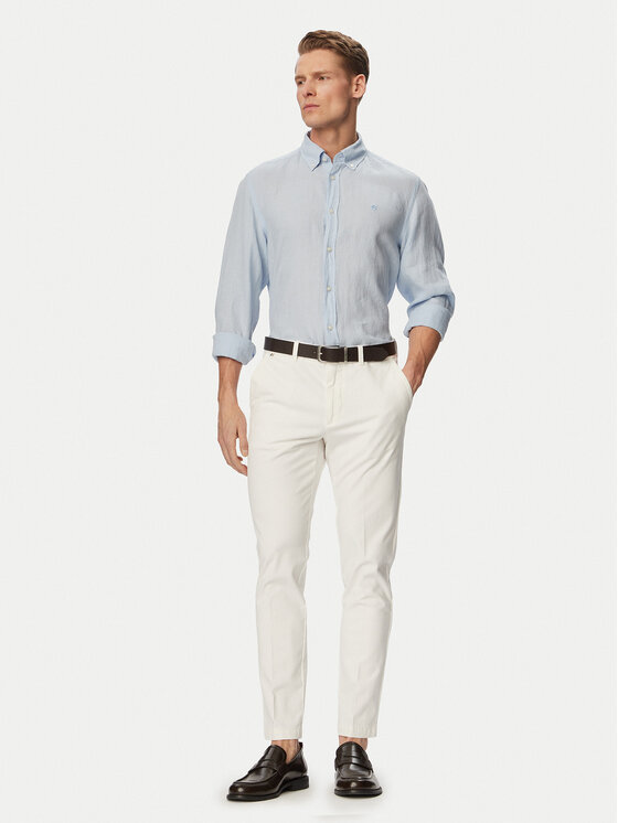 BOSS BOSS Koszula H-Liam 50556077 Niebieski jasny Regular Fit