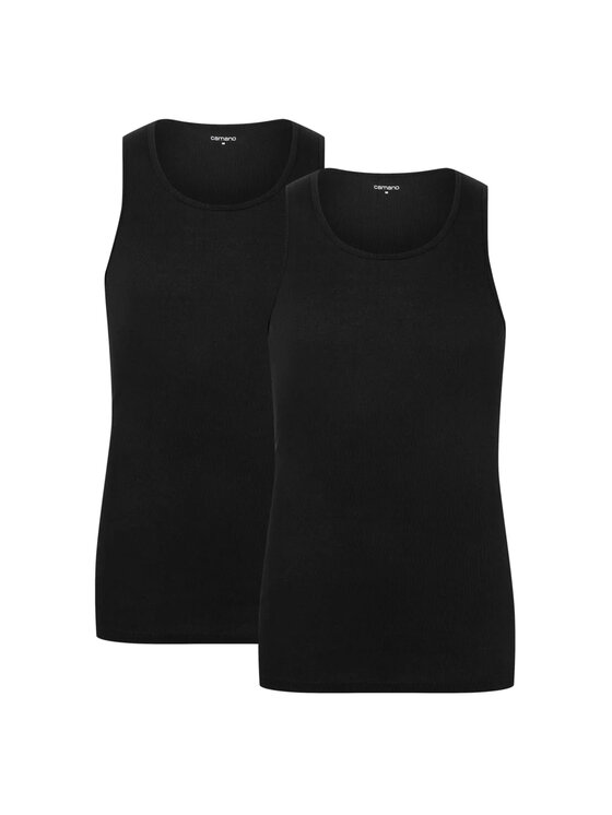 Camano Camano Podkoszulek 25088 Czarny Slim Fit