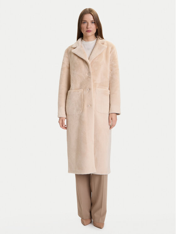 Rinascimento Rinascimento Шуба CFC0122205003 Бежевий Regular Fit