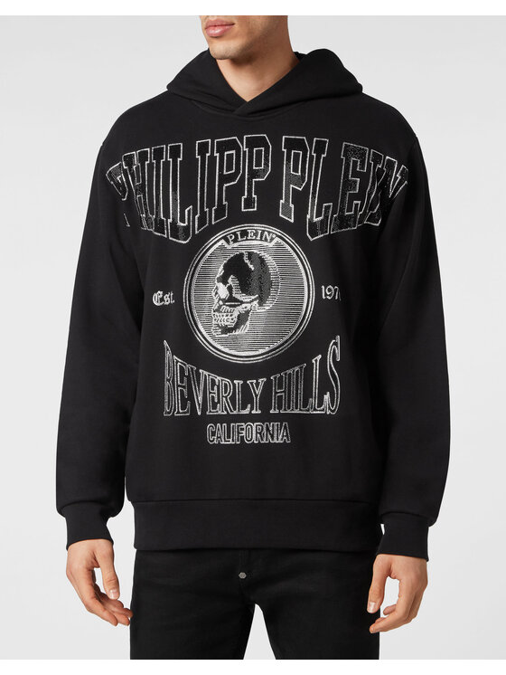 PHILIPP PLEIN PHILIPP PLEIN Bluza 6415 Czarny Regular Fit