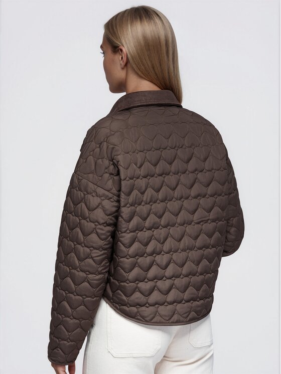 Ombre Ombre Bunda pro přechodné období OW-JT-E0018 Hnědá Regular Fit