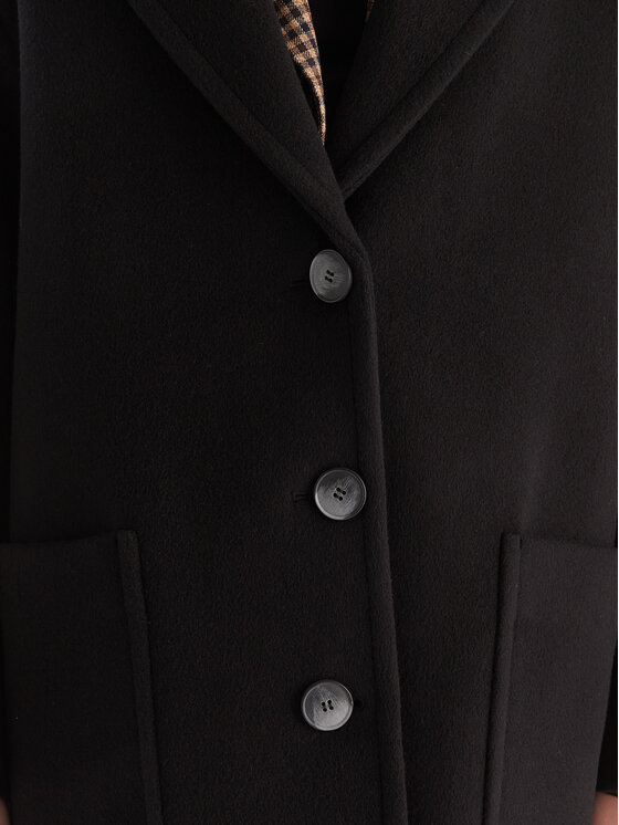 MAX&Co. MAX&Co. Vuneni kaput 2526016023200 Crna Regular Fit