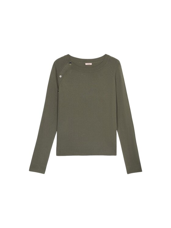 Oltre Oltre Maglione M284J005018N035 Verde Slim Fit