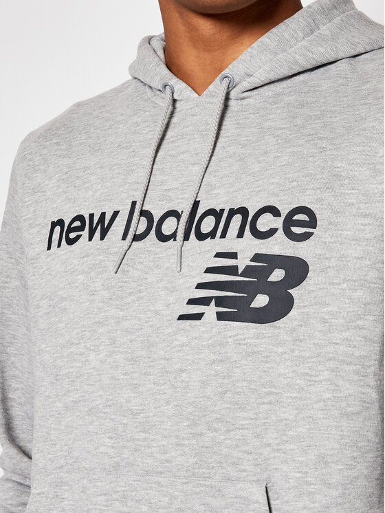 New Balance New Balance Bluza C C F Hoodie MT03910 Szary Relaxed Fit