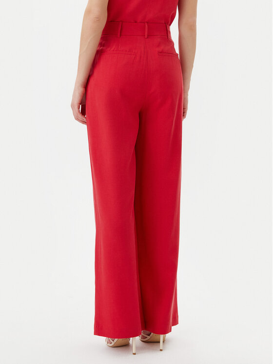 LOLA CASADEMUNT LOLA CASADEMUNT Spodnie palazzo LS2514010 Czerwony Wide Leg