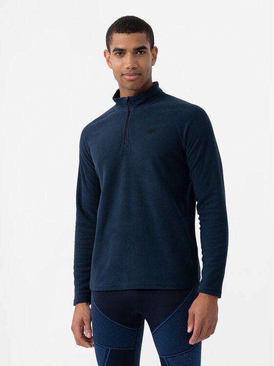 4F Termo bielizeň vrchné diely 4FAW23UFLEM034 Tmavomodrá Slim Fit