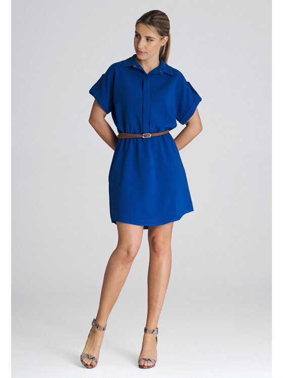 FIGL FIGL Φόρεμα καθημερινό M1001 Μπλε Regular Fit