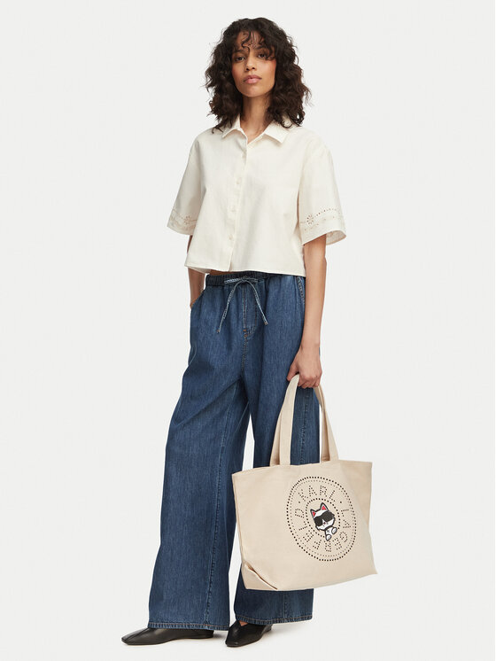 KARL LAGERFELD Torebka B2W50075 Kremowy