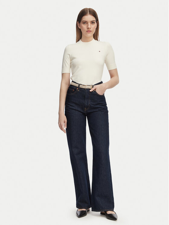 Tommy Hilfiger Tommy Hilfiger Sveter WW0WW49705 Žltá Slim Fit