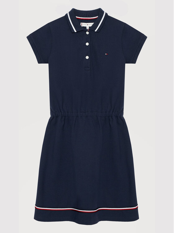 Tommy Hilfiger Vestito da giorno Polo KG0KG05991 D Blu scuro Regular Fit •  Modivo.it