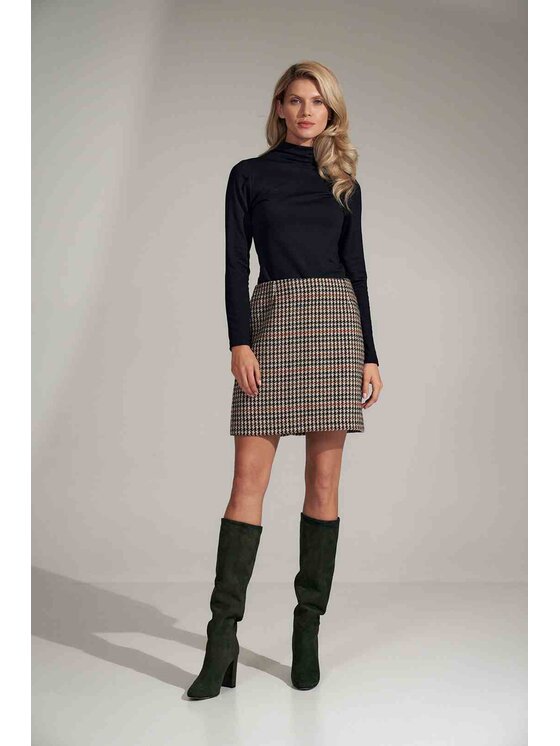 FIGL FIGL Blúzka M729 Čierna Slim Fit