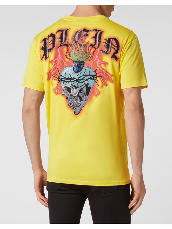 PHILIPP PLEIN PHILIPP PLEIN Tričko 1885 Žltá Regular Fit