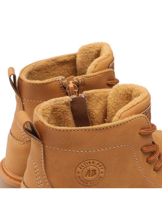 Action Boy Action Boy Schnürstiefeletten CP07-3355-02 Braun