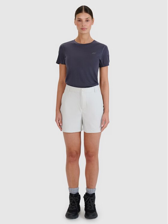 4F 4F Šortky 4FWSS25TFSHF0994-27S Sivá Regular Fit