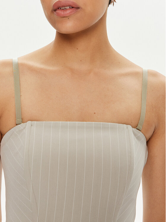 Patrizia Pepe Patrizia Pepe Top 8C0729 A457-FE81 Šedá Slim Fit