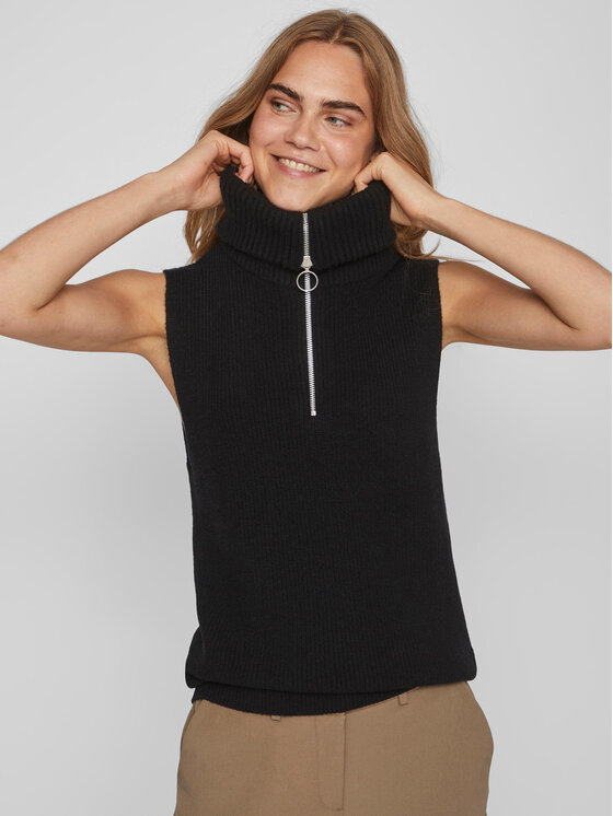Vila Vila Pullover 14084214 Schwarz Regular Fit