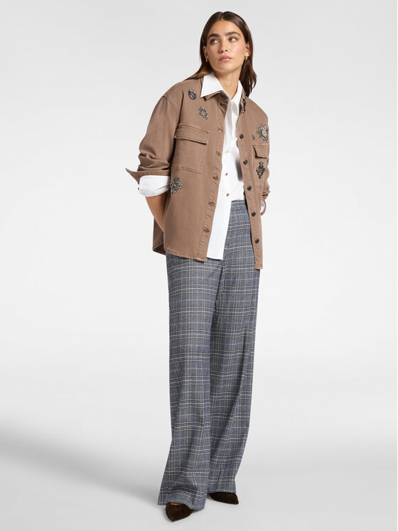 Elena Mirò Elena Mirò Pantaloni di tessuto P155P000347N002 Grigio Regular Fit