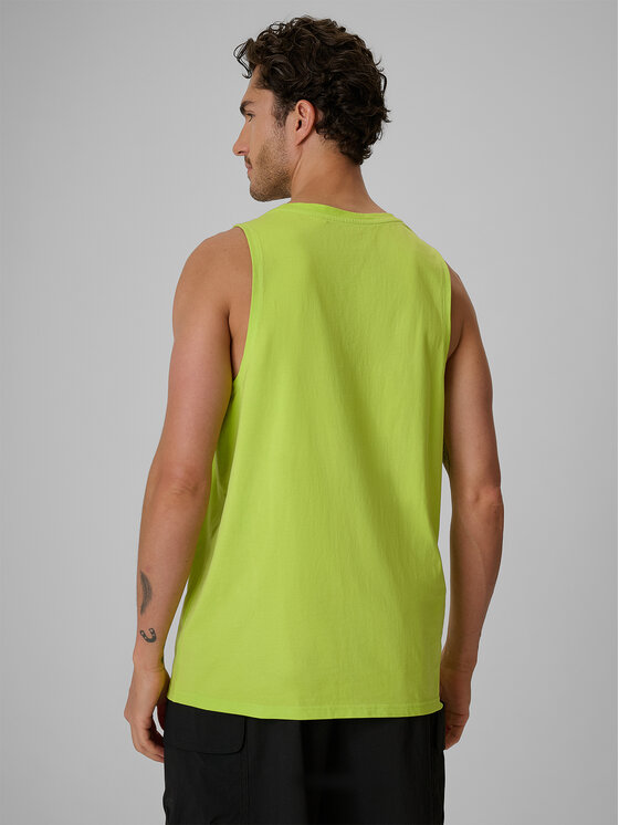 4F 4F Tank top BASIC 5 Zielony Regular Fit