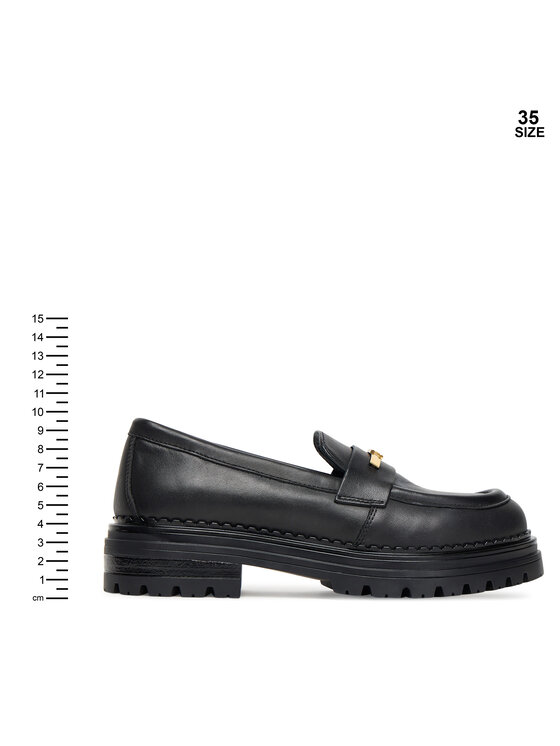 Elisabetta Franchi Elisabetta Franchi Loafersy Low Cut Shoe F4A4-E0397-1251 Czarny