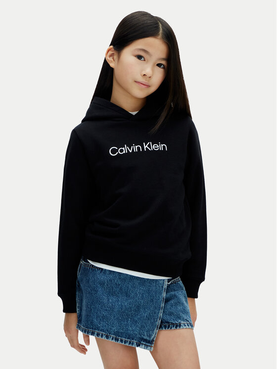 Calvin Klein Jeans Hanorac Inst Logo LV1CKSJB38 Negru Regular Fit