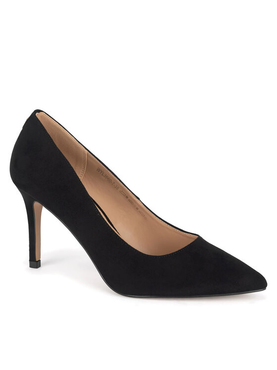 DeeZee DeeZee Pantofi cu toc subțire WYL3660-7 Negru
