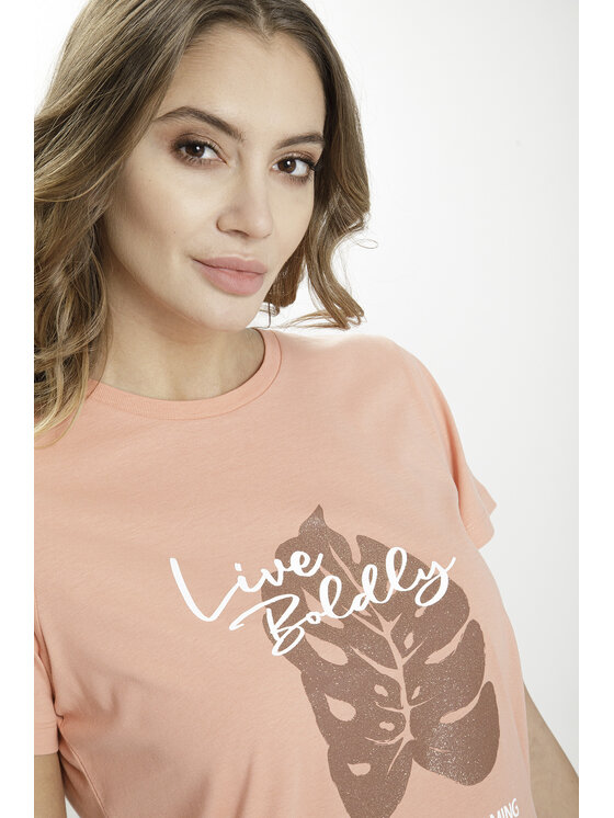 Cross Jeans Cross Jeans T-Shirt 55962-303 Pomarańczowy