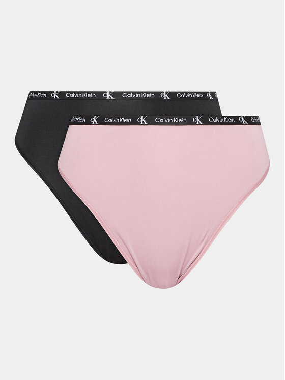 Calvin Klein Underwear Set 2 perechi de chiloți brazilieni 000QD5037E Colorat
