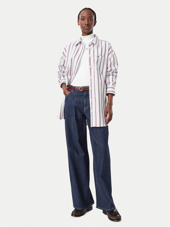 Tommy Jeans Tommy Jeans Риза Essetnial DW0DW23340 Светлосин Oversize
