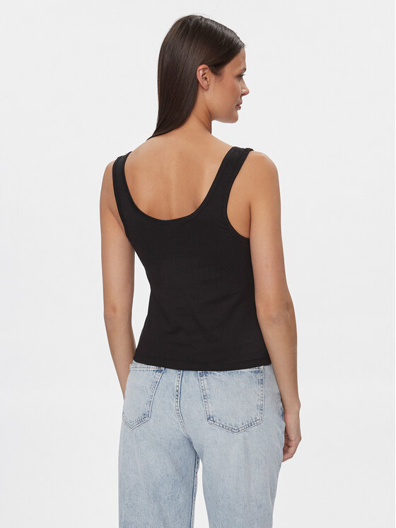 Calvin Klein Jeans Calvin Klein Jeans Top Institutional J20J221064 Čierna Slim Fit