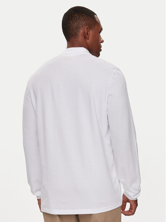 Lacoste Lacoste Тениска с яка и копчета L1312 Бял Classic Fit