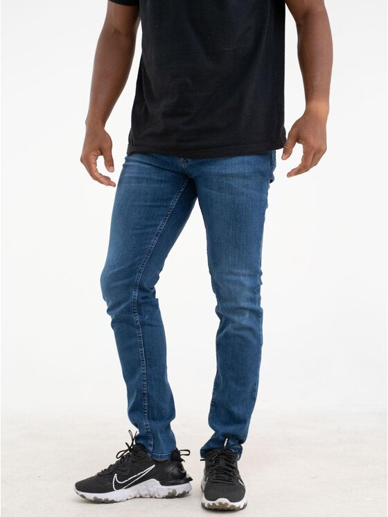 Croll Croll Jeansy Spodnie Jeansowe Croll Basic Mustache Slim 6767 Niebieskie 32 Niebieski Slim Fit