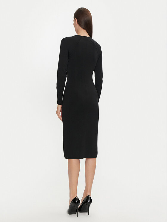 Luisa Spagnoli Luisa Spagnoli Трикотажна сукня Mandola 58510 Чорний Regular Fit